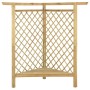 Corner pergola with impregnated pine wood bench 166x81x174cm by vidaXL, Pergolas, arches and garden trellises - Ref: Foro24-3...