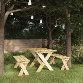 Impregnated pine wood garden table 110x73x70 cm by vidaXL, Garden tables - Ref: Foro24-318422, Price: 107,19 €, Discount: %