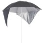 Sombrilla de playa con paredes laterales gris antracita 215 cm de vidaXL, Sombrillas - Ref: Foro24-318839, Precio: 27,99 €, D...