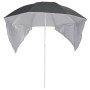 Beach umbrella with anthracite gray side walls 215 cm by vidaXL, Umbrellas - Ref: Foro24-318839, Price: 27,99 €, Discount: %