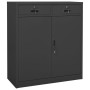 Office cabinet with planter anthracite steel 90x40x125 cm by vidaXL, Lockers and storage cabinets - Ref: Foro24-3095271, Pric...