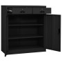 Office cabinet with planter anthracite steel 90x40x125 cm by vidaXL, Lockers and storage cabinets - Ref: Foro24-3095271, Pric...