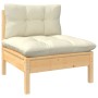 Garden furniture 6 pieces cream pine wood cushions by vidaXL, Garden sets - Ref: Foro24-3096364, Price: 468,55 €, Discount: %