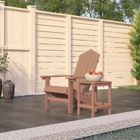 Adirondack Garden Chair with Brown HDPE Table by vidaXL, Garden chairs - Ref: Foro24-3095702, Price: 157,20 €, Discount: %