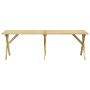 Mesa de jardín de madera de pino impregnada 220x73x70 cm de vidaXL, Mesas de jardín - Ref: Foro24-318426, Precio: 163,99 €, D...