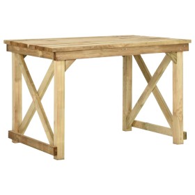 Impregnated pine wood garden table 110x79x75 cm by vidaXL, Garden tables - Ref: Foro24-318411, Price: 150,10 €, Discount: %