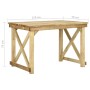 Impregnated pine wood garden table 110x79x75 cm by vidaXL, Garden tables - Ref: Foro24-318411, Price: 150,10 €, Discount: %