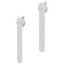 Kit mini puerta corredera armario acero carbono blanco 183 cm de vidaXL, Marcos de puertas - Ref: Foro24-151690, Precio: 39,9...