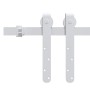 Kit mini puerta corredera armario acero carbono blanco 200 cm de vidaXL, Marcos de puertas - Ref: Foro24-151691, Precio: 36,6...