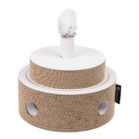 DISTRICT70 FIESTA white and brown cardboard cat toy by DISTRICT70, Cat Toys - Ref: Foro24-441964, Price: 28,18 €, Discount: %