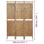 Divider screen with 3 panels 120x180 cm by vidaXL, Room dividers - Ref: Foro24-341748, Price: 97,30 €, Discount: %