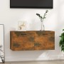 Plywood smoked oak wall cabinet 80x35x36.5 cm by vidaXL, Shelves and shelves - Ref: Foro24-817606, Price: 46,34 €, Discount: %