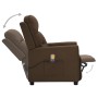 Brown fabric electric massage chair by vidaXL, Electric massage chairs - Ref: Foro24-342293, Price: 205,95 €, Discount: %