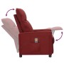 Sillón de masaje de tela rojo tinto de vidaXL, Sillones de masaje eléctricos - Ref: Foro24-342268, Precio: 187,88 €, Descuent...