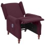 Liegender Massagesessel aus violettem Stoff von vidaXL, Elektrische Massagesessel - Ref: Foro24-342234, Preis: 173,99 €, Raba...