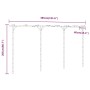 Bamboo pergola 385x40x205 cm by vidaXL, Pergolas, arches and garden trellises - Ref: Foro24-341747, Price: 80,88 €, Discount: %