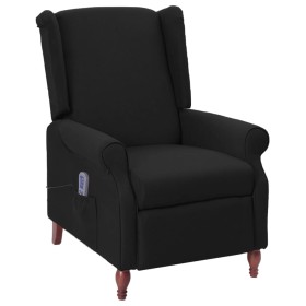 Sillón reclinable de masaje de tela negro de vidaXL, Sillones de masaje eléctricos - Ref: Foro24-342229, Precio: 199,99 €, De...