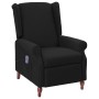 Sillón reclinable de masaje de tela negro de vidaXL, Sillones de masaje eléctricos - Ref: Foro24-342229, Precio: 199,60 €, De...