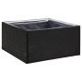 Black synthetic rattan planter 80x80x40 cm by vidaXL, Pots and planters - Ref: Foro24-319171, Price: 61,73 €, Discount: %