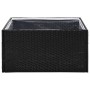 Black synthetic rattan planter 80x80x40 cm by vidaXL, Pots and planters - Ref: Foro24-319171, Price: 61,73 €, Discount: %