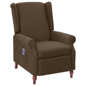 Brown Fabric Massage Recliner by vidaXL, Electric massage chairs - Ref: Foro24-342231, Price: 175,99 €, Discount: %