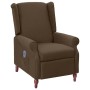 Sillón reclinable con masaje de tela marrón de vidaXL, Sillones de masaje eléctricos - Ref: Foro24-342231, Precio: 175,98 €, ...