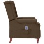 Sillón reclinable con masaje de tela marrón de vidaXL, Sillones de masaje eléctricos - Ref: Foro24-342231, Precio: 175,98 €, ...