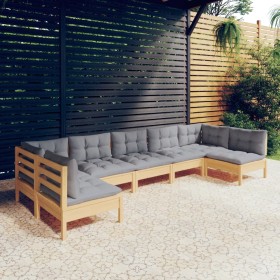 7-piece garden furniture set with solid pine wood cushions by vidaXL, Garden sets - Ref: Foro24-3097162, Price: 568,46 €, Dis...