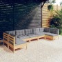 Gartenmöbelset 7-teilig und Kissen aus massivem Kiefernholz von vidaXL, Gartensets - Ref: Foro24-3097162, Preis: 568,46 €, Ra...