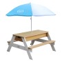 AXI Nick Sand/Wasser-Picknicktisch mit Regenschirm, Braun und Weiß von AXI, Gartentische - Ref: Foro24-441654, Preis: 196,59 ...