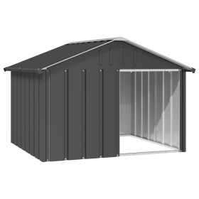 Galvanized anthracite steel dog house 116.5x103x81.5 cm by vidaXL, Dog kennels - Ref: Foro24-171540, Price: 114,35 €, Discoun...