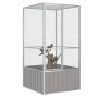 Gray galvanized steel bird cage 111x107x211.5 cm by vidaXL, Feet and bird cages - Ref: Foro24-171551, Price: 231,85 €, Discou...