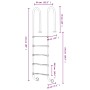 Pool ladder 304 stainless steel 54x38x211 cm by vidaXL, Pool stairs and ramps - Ref: Foro24-93460, Price: 285,44 €, Discount: %