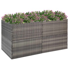 Jardinera ratán sintético gris 157x80x80 cm de vidaXL, Maceteros y jardineras - Ref: Foro24-319178, Precio: 111,04 €, Descuen...