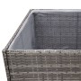 Grauer Pflanzkasten aus synthetischem Rattan, 157 x 80 x 80 cm von vidaXL, Töpfe und Pflanzgefäße - Ref: Foro24-319178, Preis...