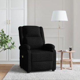 Black fabric massage wing chair by vidaXL, Electric massage chairs - Ref: Foro24-342429, Price: 243,99 €, Discount: %