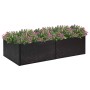 Black synthetic rattan planter 157x80x40 cm by vidaXL, Pots and planters - Ref: Foro24-319172, Price: 52,53 €, Discount: %