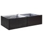 Black synthetic rattan planter 157x80x40 cm by vidaXL, Pots and planters - Ref: Foro24-319172, Price: 52,53 €, Discount: %