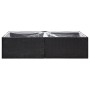 Black synthetic rattan planter 157x80x40 cm by vidaXL, Pots and planters - Ref: Foro24-319172, Price: 52,53 €, Discount: %