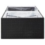 Black synthetic rattan planter 157x80x40 cm by vidaXL, Pots and planters - Ref: Foro24-319172, Price: 52,53 €, Discount: %