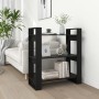 Estantería/divisor de espacios madera pino negro 80x35x91 cm de vidaXL, Librerías y estanterías - Ref: Foro24-813903, Precio:...