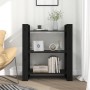 Estantería/divisor de espacios madera pino negro 80x35x91 cm de vidaXL, Librerías y estanterías - Ref: Foro24-813903, Precio:...