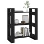 Estantería/divisor de espacios madera pino negro 80x35x91 cm de vidaXL, Librerías y estanterías - Ref: Foro24-813903, Precio:...