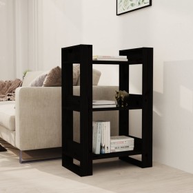 Black pine wood shelving/space divider 60x35x91 cm by vidaXL, Bookcases and shelves - Ref: Foro24-813883, Price: 37,87 €, Dis...