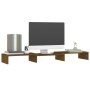 Soporte de monitor madera maciza pino marrón miel 80x24x10,5 cm de vidaXL, Muebles TV - Ref: Foro24-813942, Precio: 27,99 €, ...