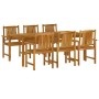 Garten-Essgruppe 7-teilig aus massivem Akazienholz von vidaXL, Gartensets - Ref: Foro24-3098680, Preis: 572,49 €, Rabatt: %