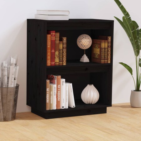 Mesa consola de madera maciza de pino negro 60x34x75 cm de vidaXL, Aparadores - Ref: Foro24-813823, Precio: 45,99 €, Descuent...