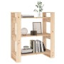 Estantería/divisor de espacios madera maciza pino 80x35x91 cm de vidaXL, Librerías y estanterías - Ref: Foro24-813899, Precio...