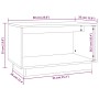 TV-Schrank aus massivem Kiefernholz, 60 x 35 x 35 cm von vidaXL, TV-Möbel - Ref: Foro24-813824, Preis: 36,25 €, Rabatt: %