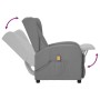 Sillón orejero de masaje de cuero sintético gris de vidaXL, Sillones de masaje eléctricos - Ref: Foro24-342335, Precio: 186,9...